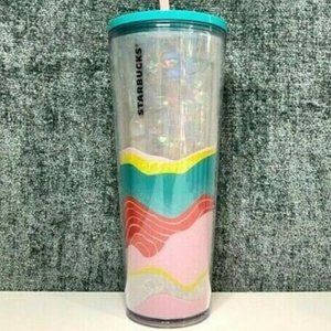 Starbucks Spring Teal pearl Ocean Coral Cup